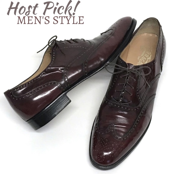 Salvatore Ferragamo Other - SALVATORE FERRAGAMO Wingtip Oxfords Oxblood 10 B N